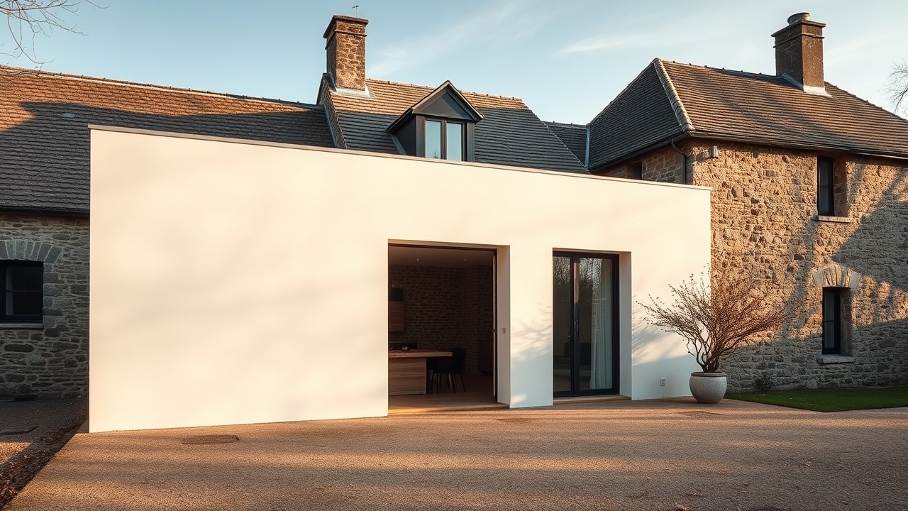 Extension de maison en maçonnerie